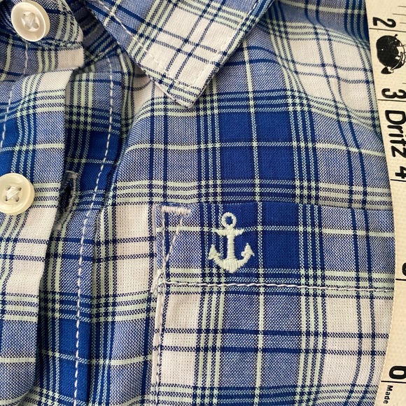 NWT Carters Baby Boy 2 piece Plaid Button Shirt Green short set Cotton Sz 24 mth - Picture 4 of 10